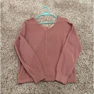 mauve pink sweater